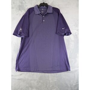 Nike Golf‎ Dri-Fit Purple Polo Shirt XL La Purisima Golf Course Logo